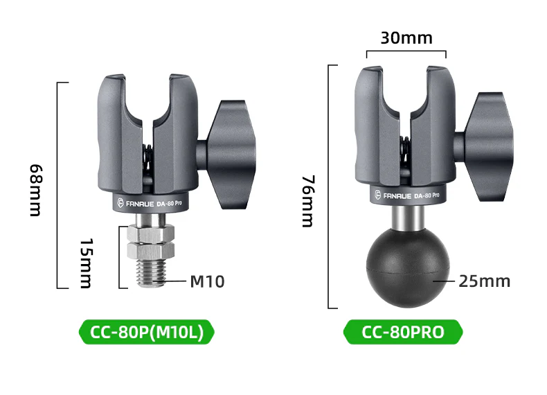 FANAUE Single Socket Arm Fit 25mm Ball Compatible with RAM mount 1"Ball Suitable for Various Screw Holes._2