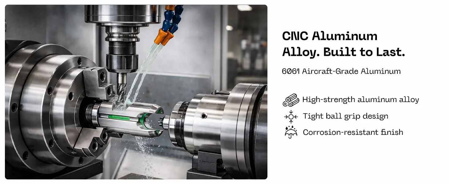 FANAUE Single Socket Arm with 1/4"-20 Thread,Compatible with 17mm(0.66inch) ball,Fits Bicycle, Motorcycle_2