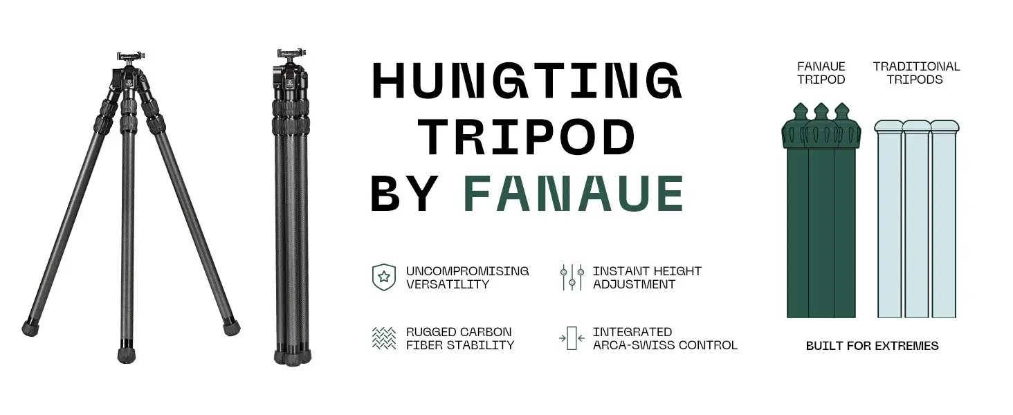 FANAUE HTC-2830-30 Inverted Carbon Fiber Tripod Comptiable With ARCA Swiss Standard for Photography_2