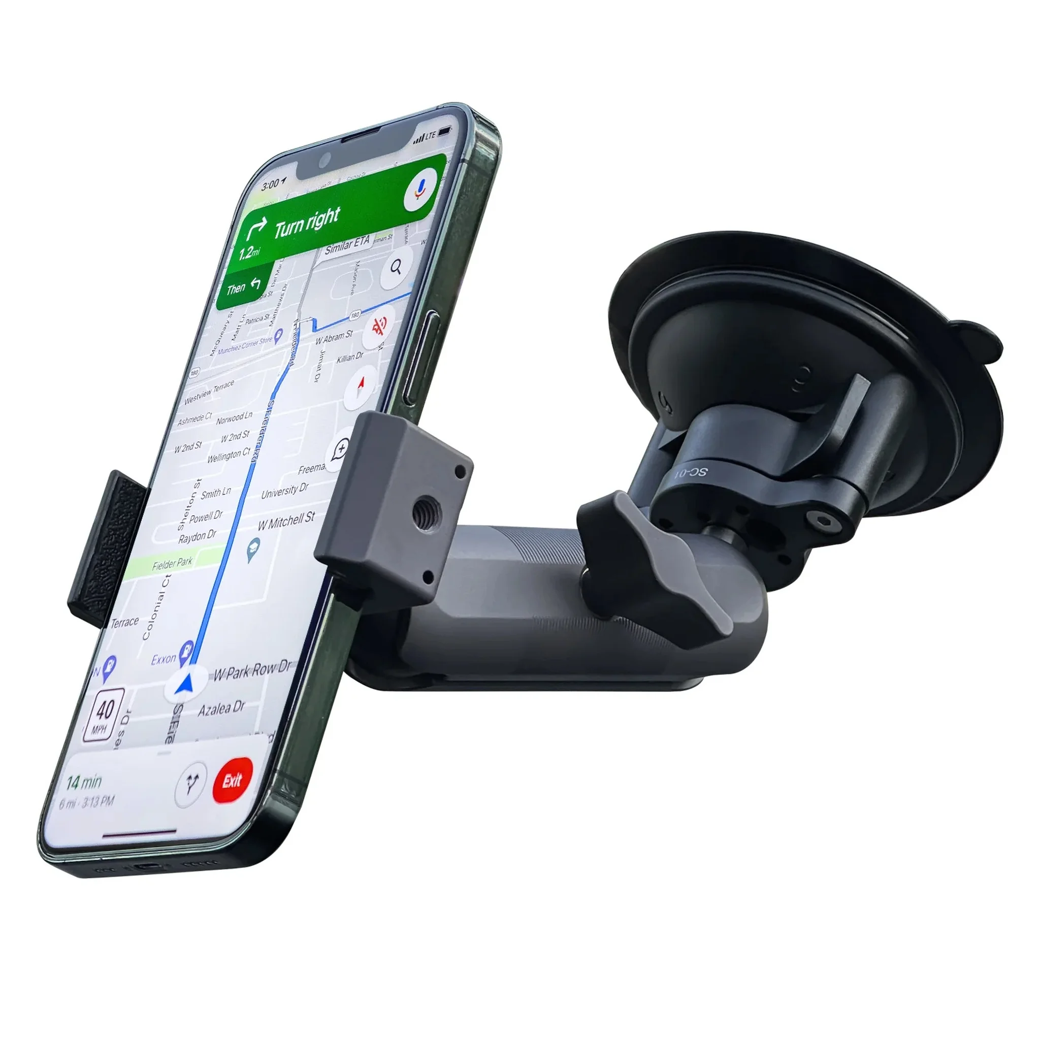 FANAUE Cell Phone Holder for Car with Twist-Lock Suction Cup