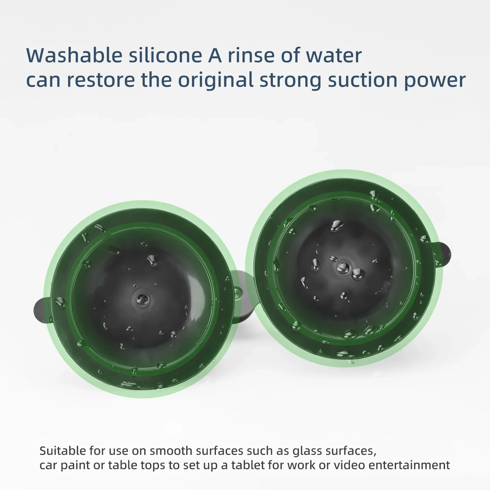 FANAUE Twist Lock Double Suction Cup Base Compatible Windshield Car Tablet Mount 360 Degree Rotation For RAM MOUNTS