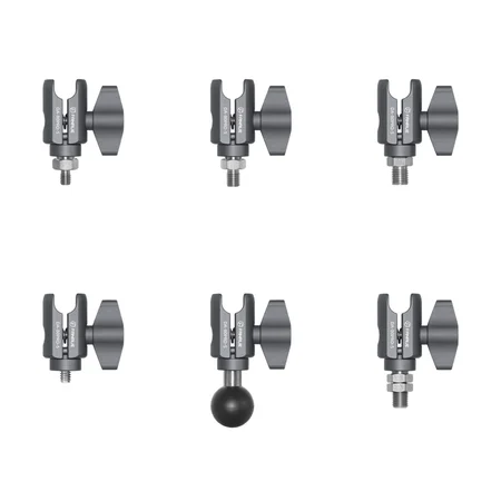 FANAUE CC-80PS Series Single Socket Arm Compatible with 17mm RAM Mount B Size Adapters, Aluminum Alloy Clamp for 17mm (0.66 inch) Ball Head,Fits Bicycle, Motorcycle, Car Phone Holder