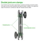 FANAUE Composite Double Socket Swivel Arm, 3.7" Aluminum Mounting Arm Dual 20mm Socket Ends - Fits 20mm Attachment Ball