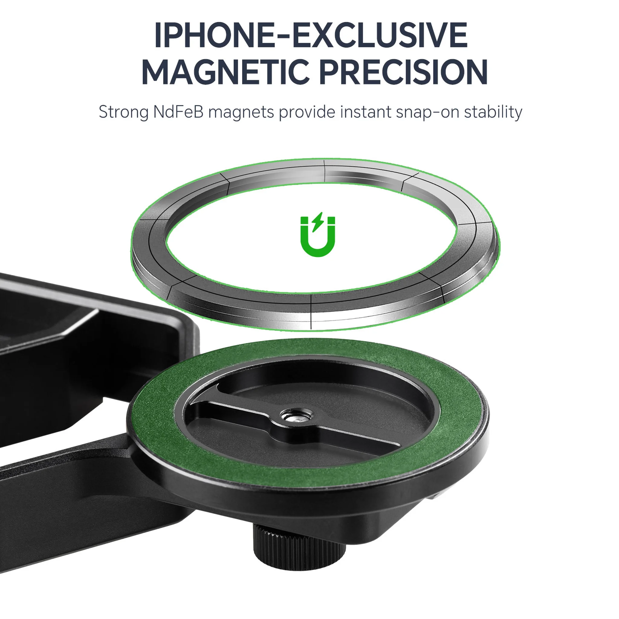 Magnetic Universal Spotting Scope Phone Adapter, Fits 2.16" Eyepiece Max（Only Available for iPhone）