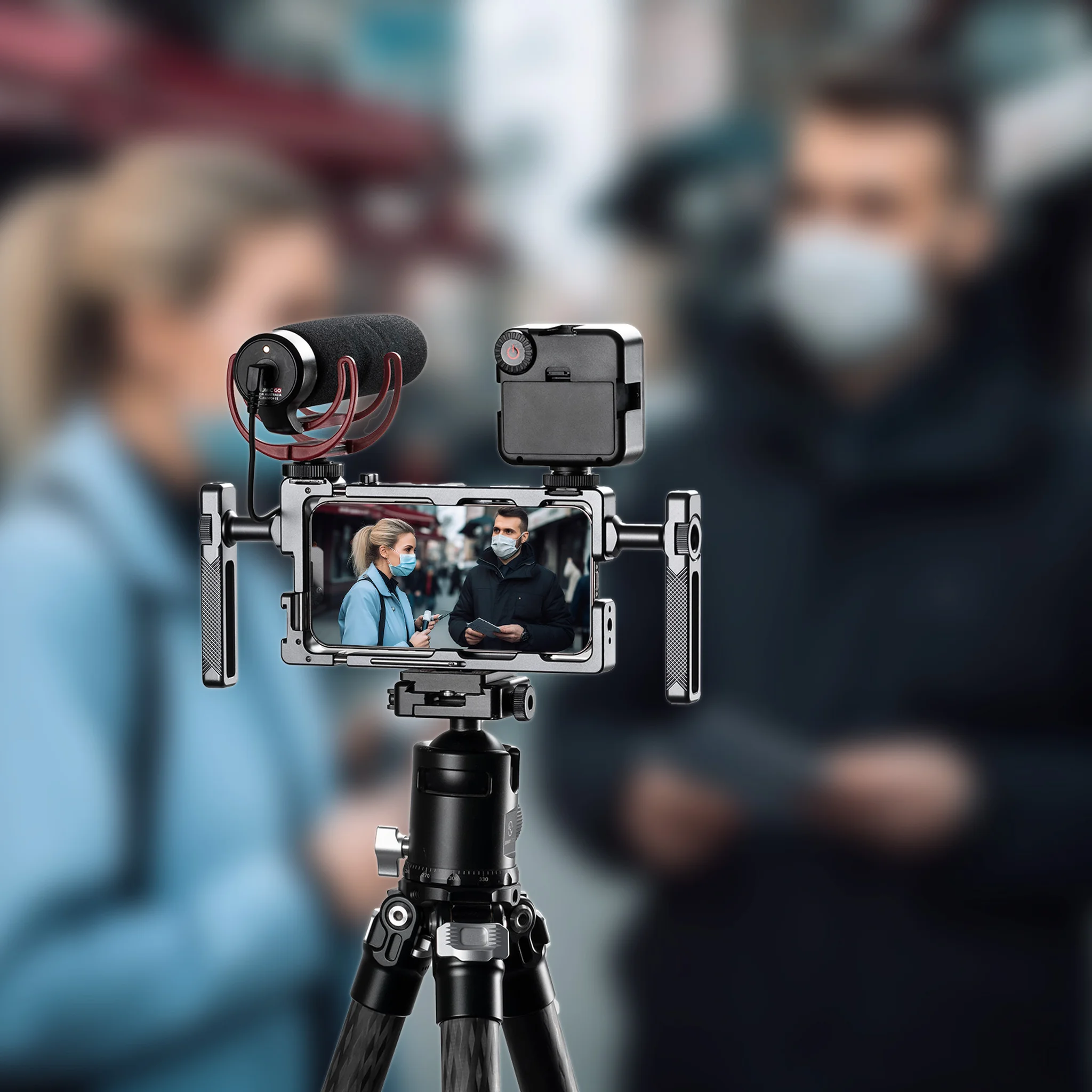 Fanaue Video Action Handheld Stabilizer  Smartphone Video Rig