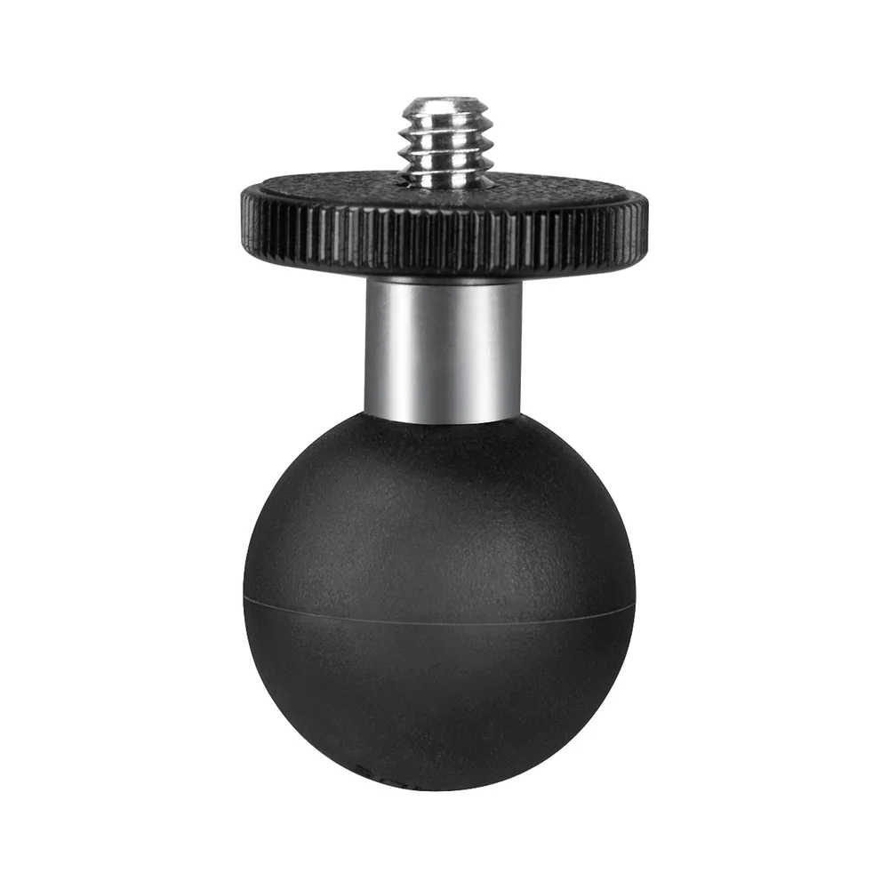 FANAUE GB-02 Ball Adapter with 1/4"-20 Threaded Stud, 25mm Model Compatible with RAM Mount B Size,and Fit Double Socket Arm for Insta 360 Panorama Series and Motorcycle Riding Photography Sports Camera_main