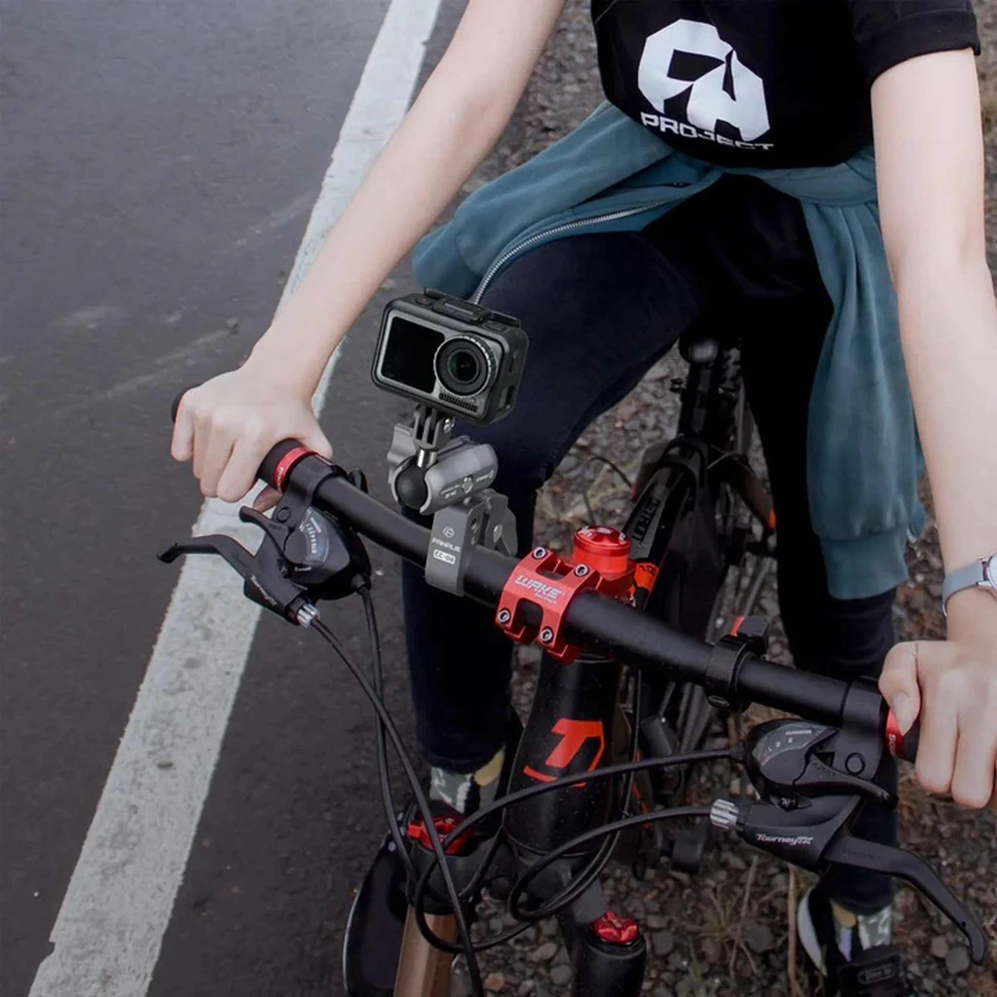 FANAUE Super Clamp Action Camera Mount,Monitor 360° Ballhead Magic Arm Double Ball Head Adapter