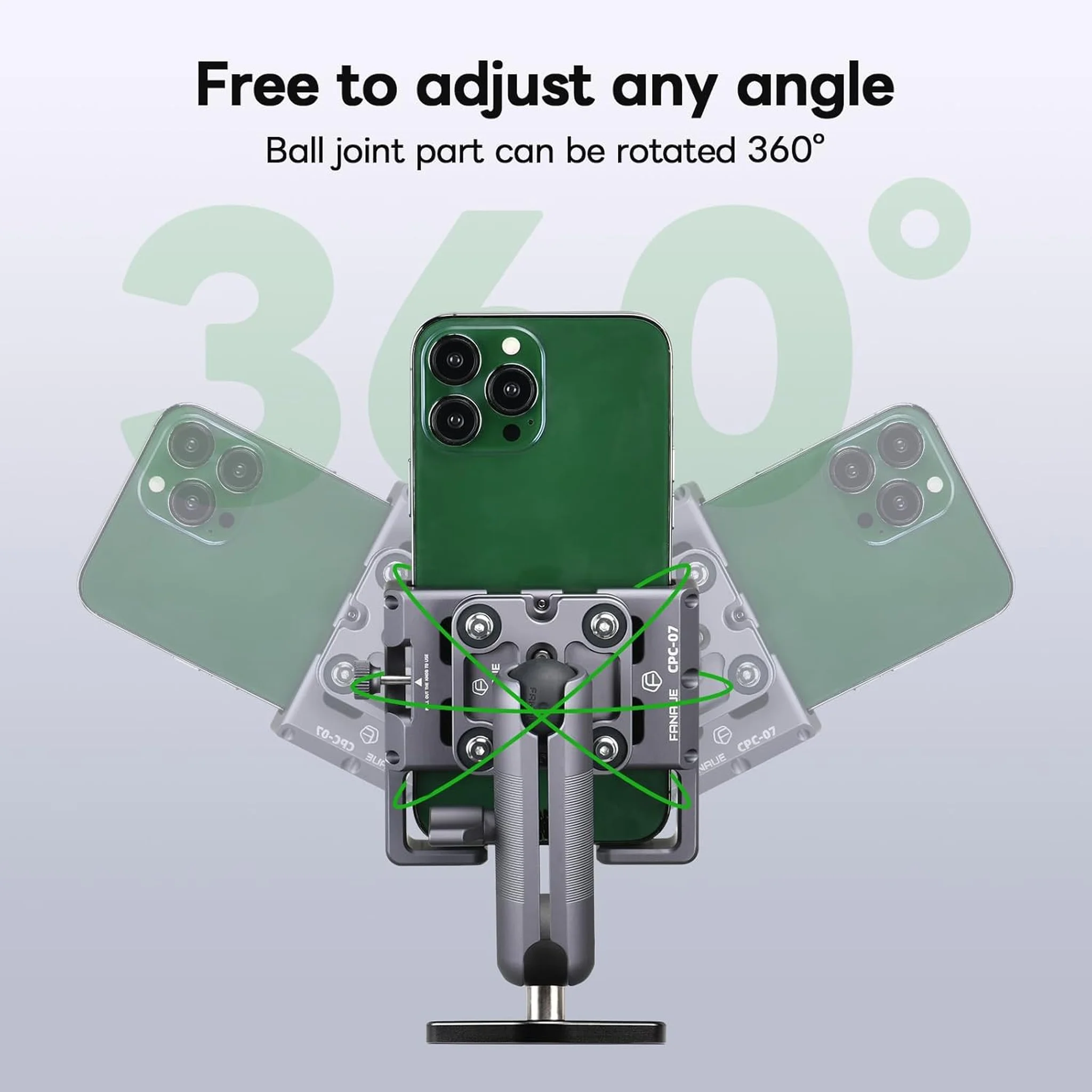 FANAUE 2 Pack 25/20/17 TPU Ball Mount Diamond Base, Compatible with RAM Mount B Size 1" Ball Double Socket Arm, Meets Industry Standard AMPS 1.912'' Hole Pattern