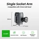FANAUE Single Socket Arm Fit 25mm Ball Compatible with RAM mount 1"Ball Suitable for Various Screw Holes.