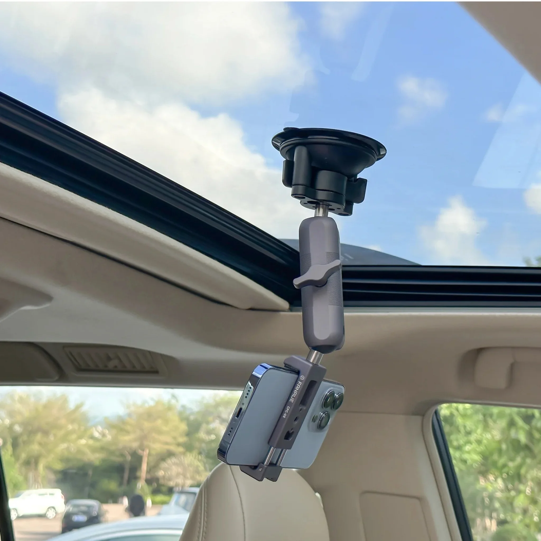 FANAUE Cell Phone Holder for Car with Twist-Lock Suction Cup