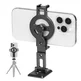 FANAUE MT-04 Magnetic Phone Tripod Mount Holder with Cold Shoe Arca Swiss QR Base Plate,1/4" & 3/8'' Screw