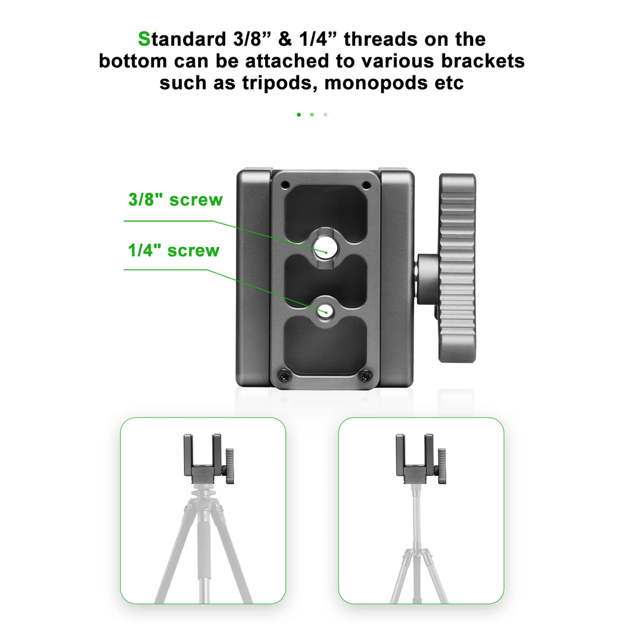 FANAUE GS-02 Arca Swiss Hunting Tripod Clamp with Quick Release Plate for Enhanced Accuracy in Hunting and Shooting