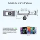 FANAUE Aluminum Alloy Phone Holder Three ball sizes available 25/20/17mm Adapter for 6-8.5" Smartphone