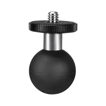 FANAUE GB-02 Ball Adapter with 1/4"-20 Threaded Stud, 25mm Model Compatible with RAM Mount B Size,and Fit Double Socket Arm for Insta 360 Panorama Series and Motorcycle Riding Photography Sports Camera