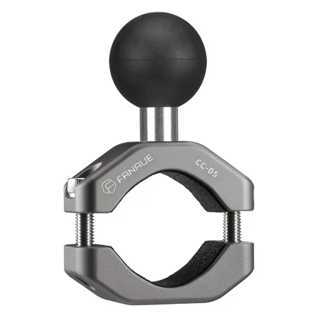 FANAUE Handlebar U-Bolt Base Clamp for Rails 0.85" to 1.14" in Diameter CC-05 Rod Clamp with B Size 1" Ball For RAM Mounts
