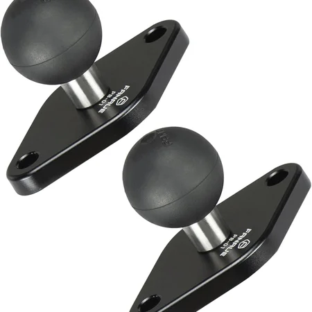 FANAUE 2 Pack 25/20/17 TPU Ball Mount Diamond Base, Compatible with RAM Mount B Size 1" Ball Double Socket Arm, Meets Industry Standard AMPS 1.912'' Hole Pattern