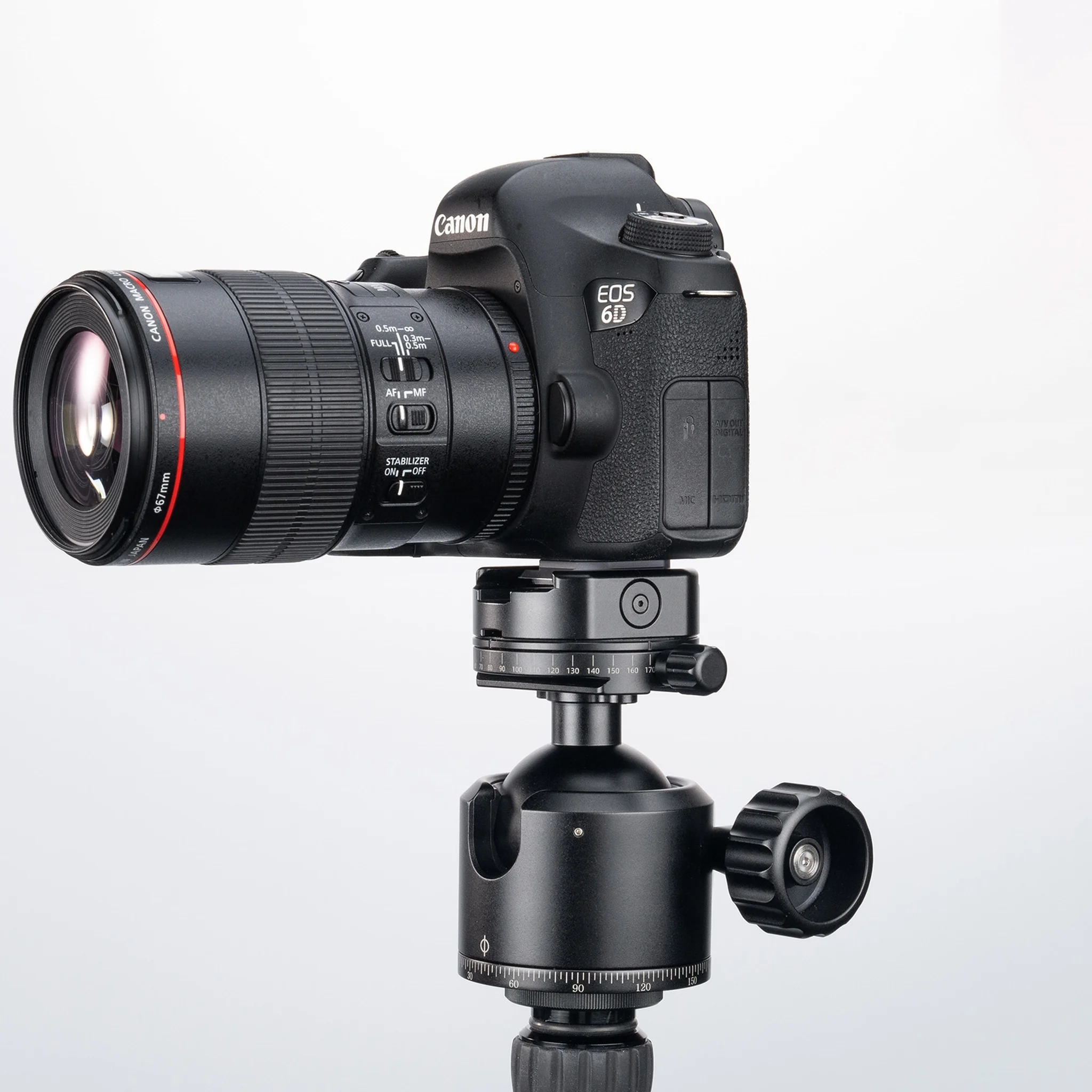 FANAUE XB-55T Precision Rotation Scale Panoramic Ball Head With Arca Quick Release Plate Precision Rotation Scale For Shooting/Hunting/Photography (Load 30KG)