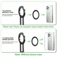 FANAUE MT-03Magnetic Pocket Phone Tripod Foldable Compatible with Magsafe iPhone Plus Pro Max Series, Magnetic Phone Holder for 4.5-7.5" phone