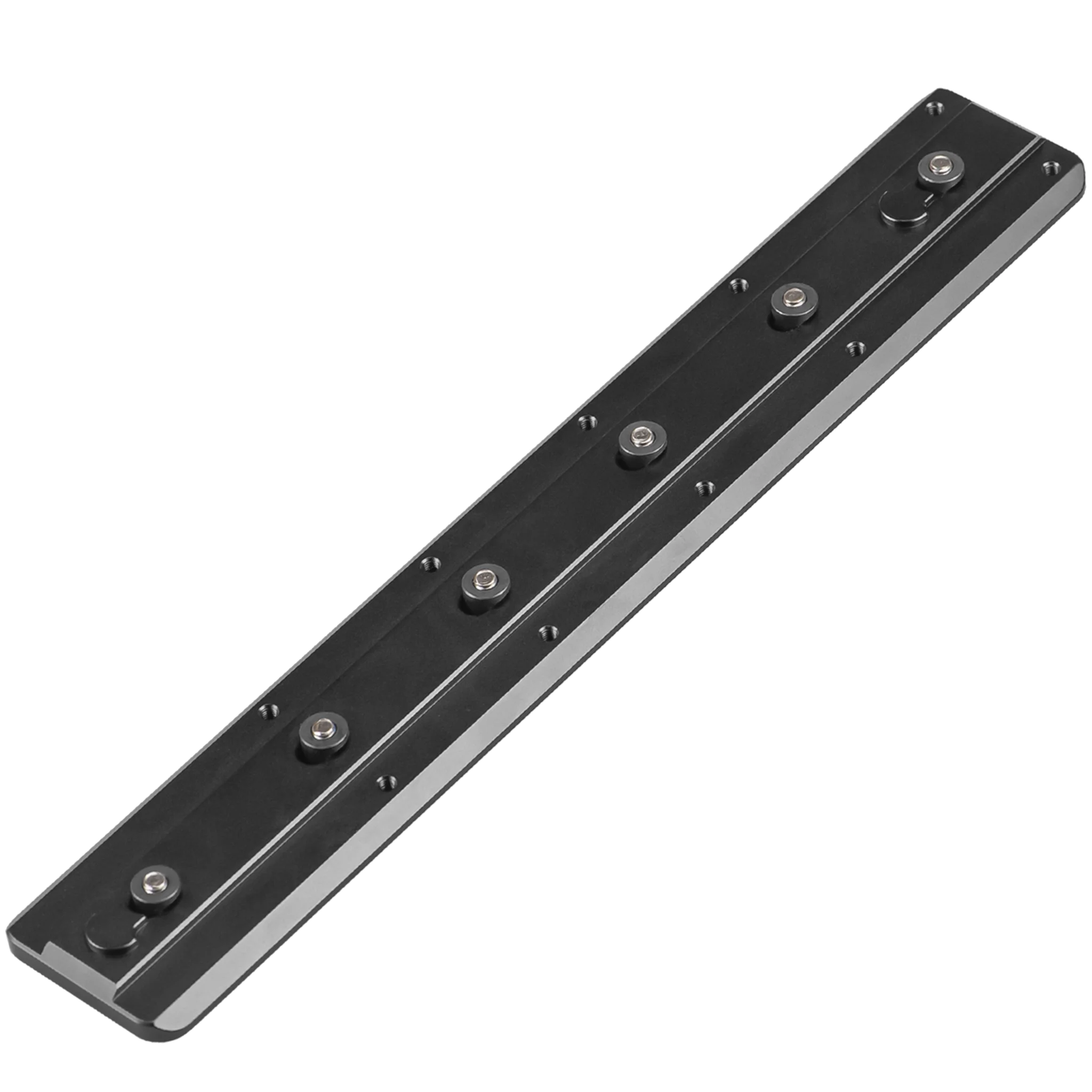 FANAUE Keymod Rail Tripod Plate Adapter Mount BKMOD-240 with Safety Stop Screws,for Tripod Ball Head Ballhead,Compatible Arca Swiss RRS Dovetail(240mm)