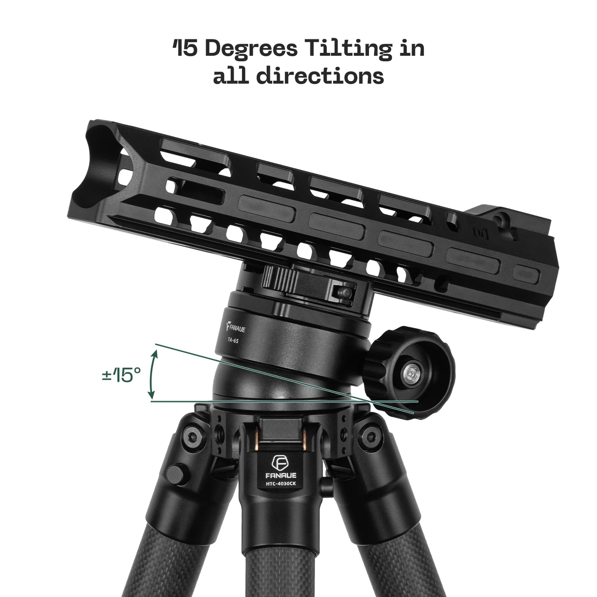 FANAUE TA-65T Ball Head with Bubble Level Compatible With ARCA Standard for Camera Shooting & Hunting