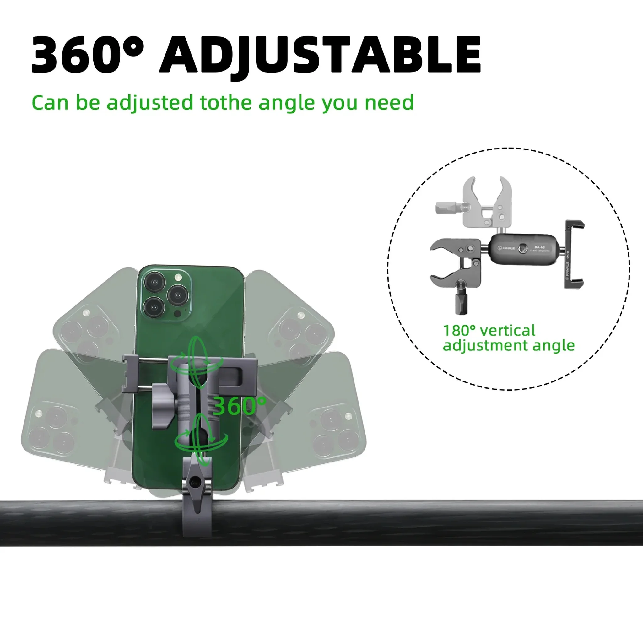 FANAUE CPC-08T Motorcycle Phone Mount with Silicone Net