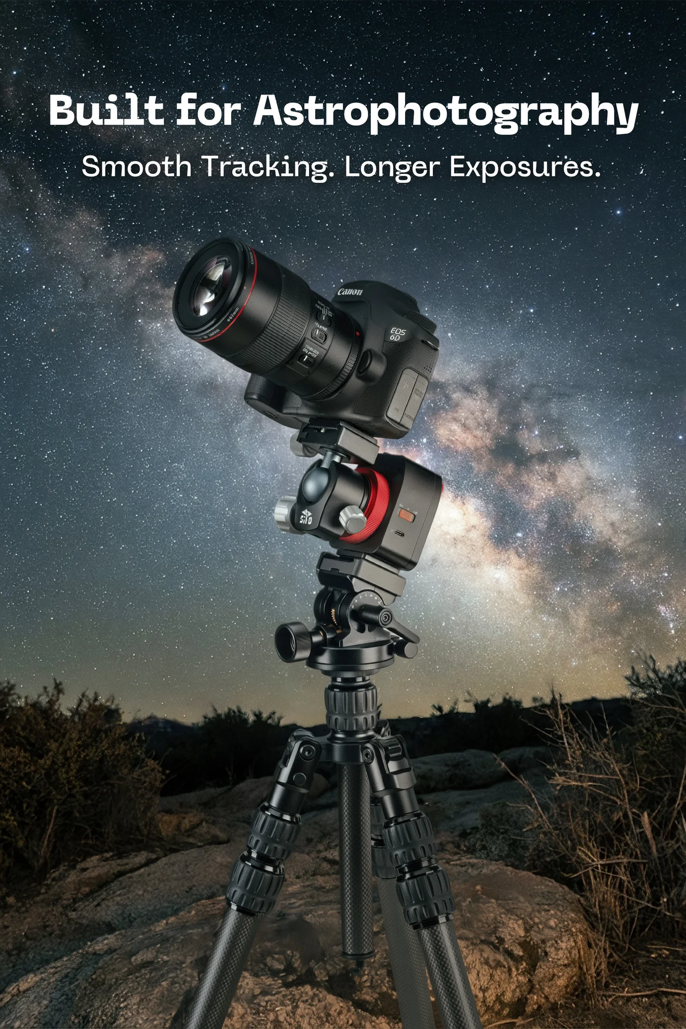 FANAUE D4 EQ Base, EQ Ballhead, Telescope Accessory, Black