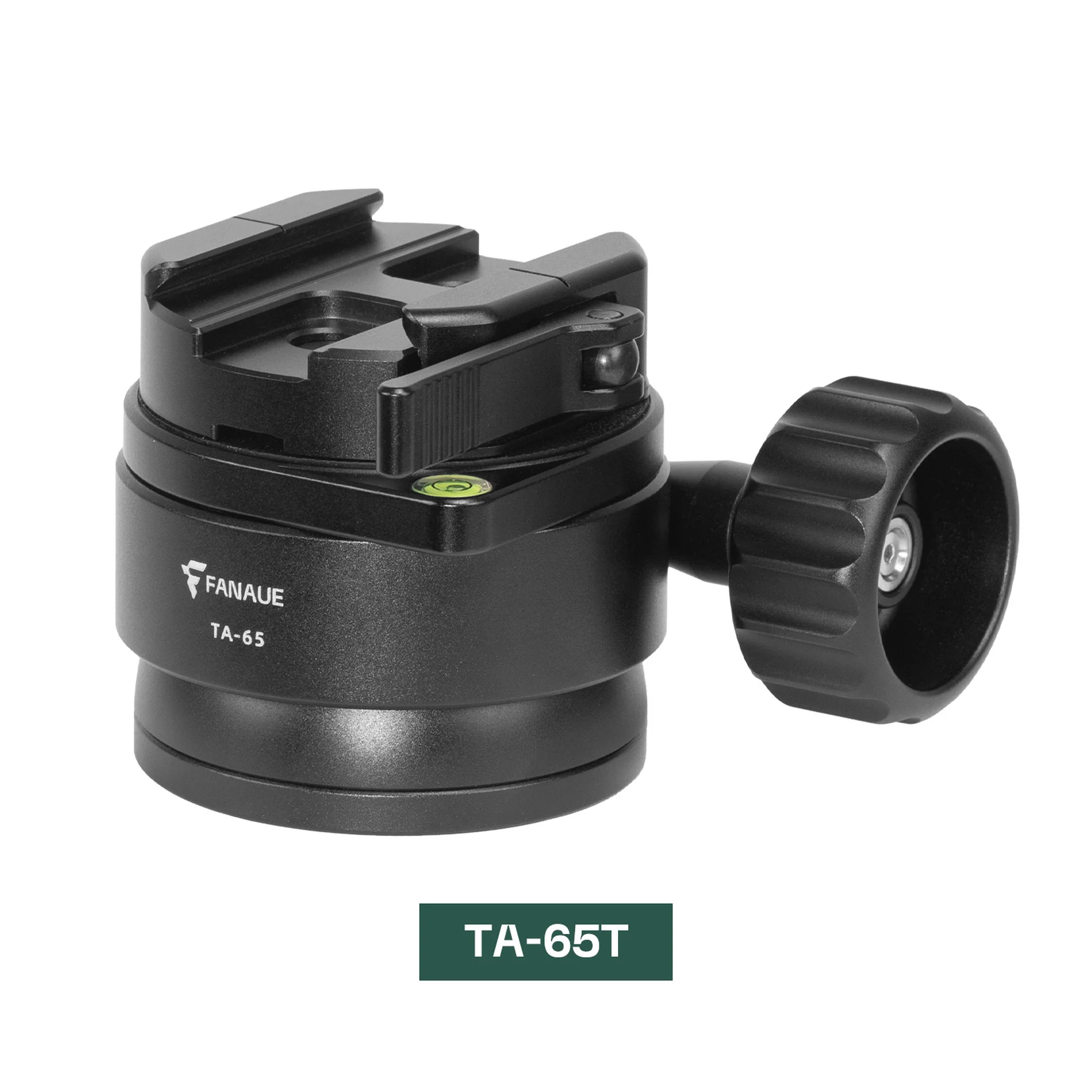 FANAUE TA-65T Ball Head with Bubble Level Compatible With ARCA Standard for Camera Shooting & Hunting