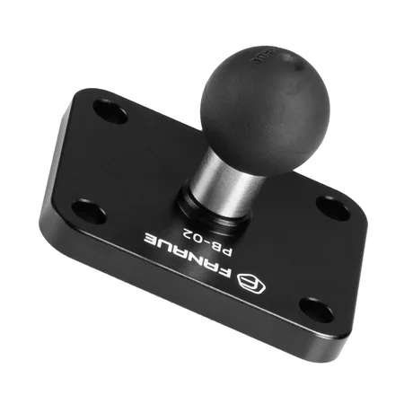 FANAUE Aluminum 4-Hole AMPS Base Mount with 25/20/17mm Mounting Ball for 25/20/17mm ball mount arm