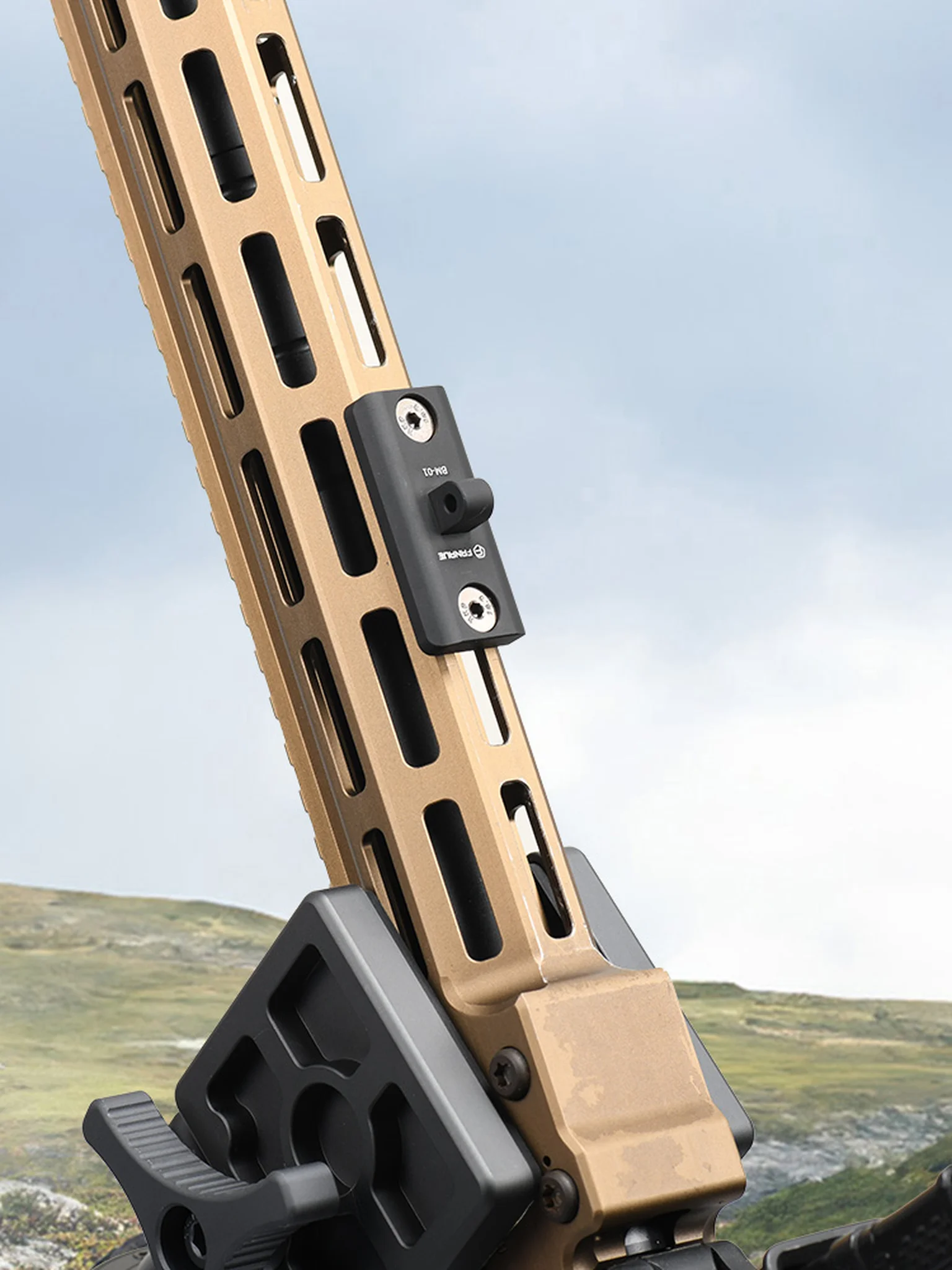 FANAUE SC-ARC Bipod Clamp Quick Release with Adapter Mount-Arca Swiss/RRS Dovetail to Picatinny